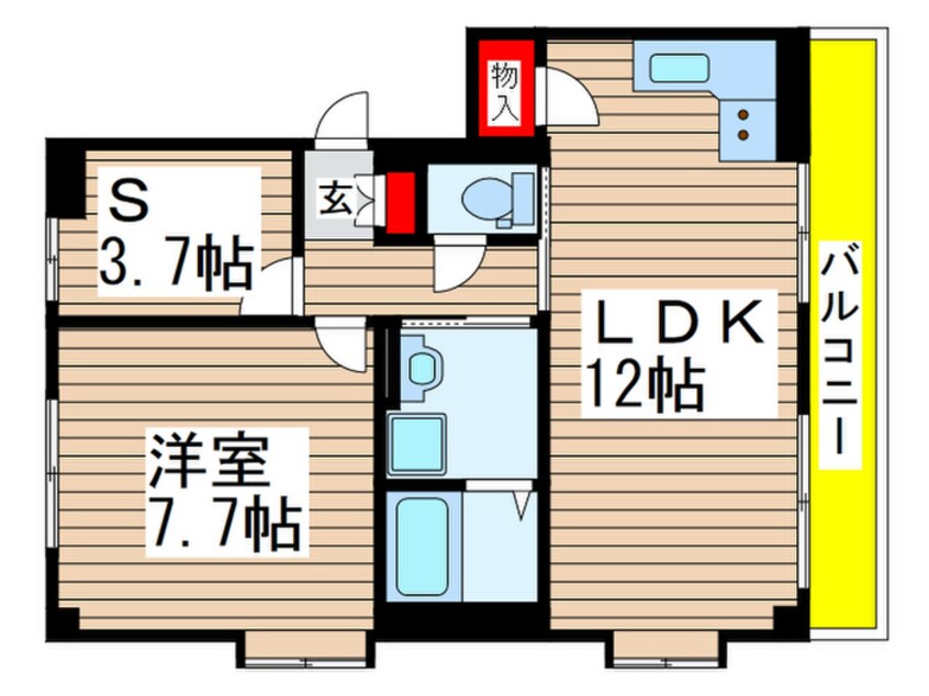 間取図 グロースメゾン海神B棟