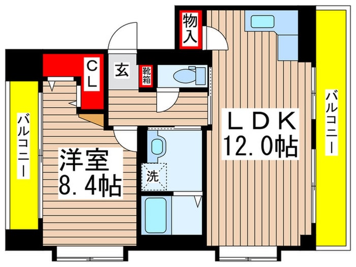 間取り図 グロースメゾン海神B棟