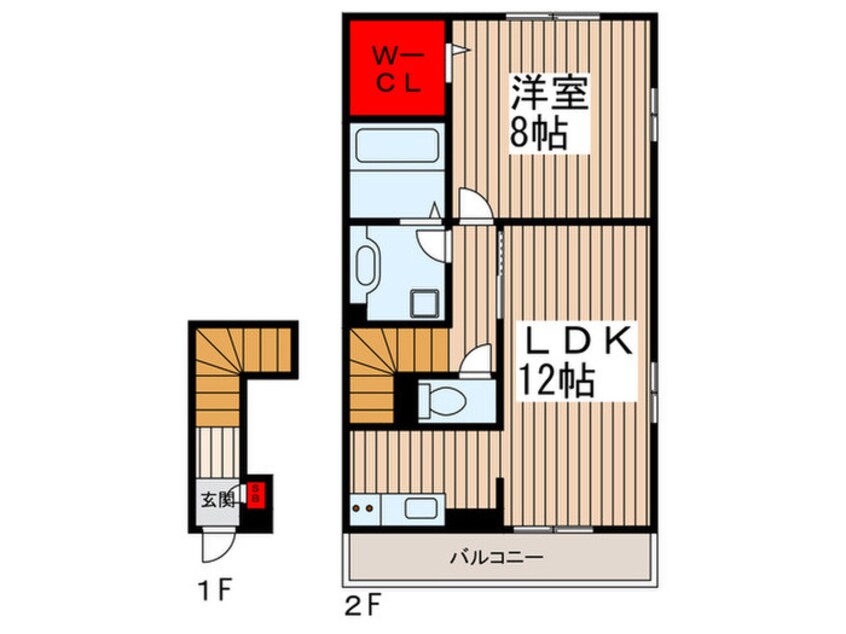 間取図 ルミエール　ドゥ