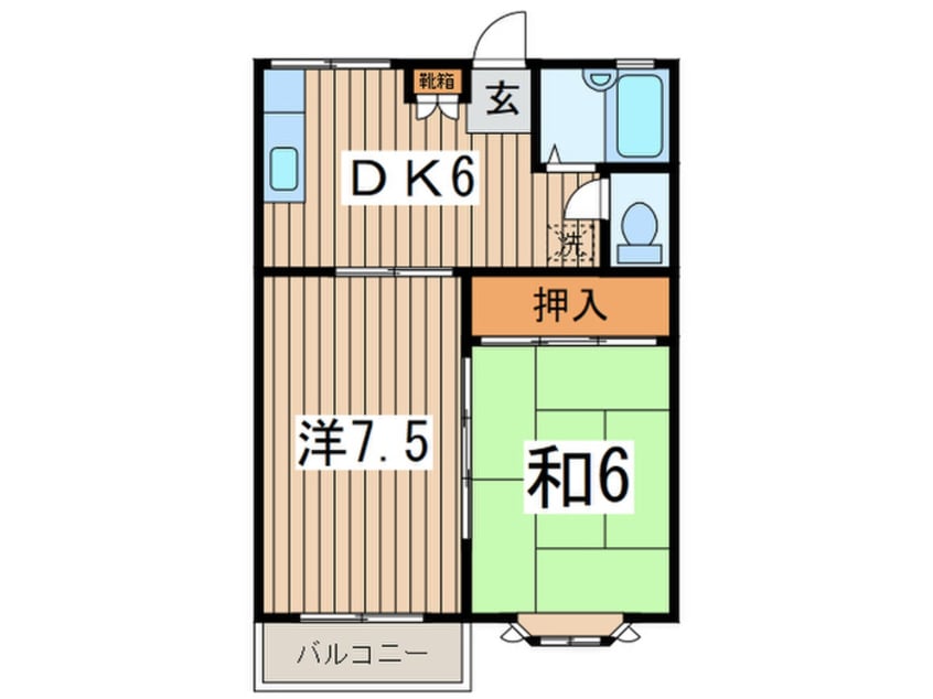 間取図 コ－ポカナリア