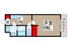 ソーレ・フェラーラ 1Kの間取り