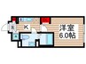 ラクラス南行徳 1Kの間取り