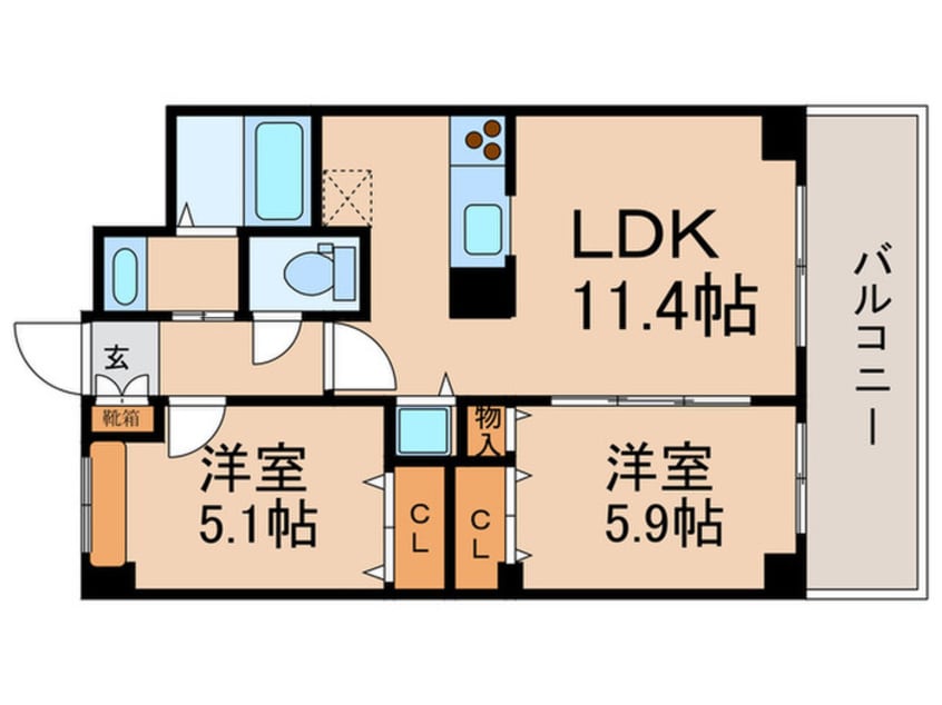 間取図 ガーデンコート碑文谷