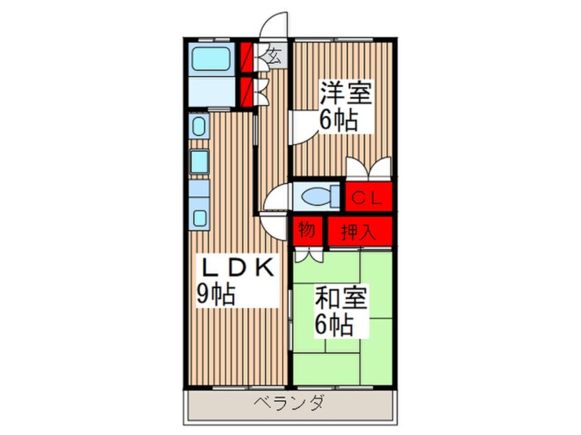 間取図 パレス  ソフィア