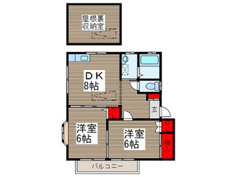 間取図 サンフロ－ラルⅡ