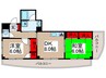 ラ・ポ－ル六番館 2DKの間取り