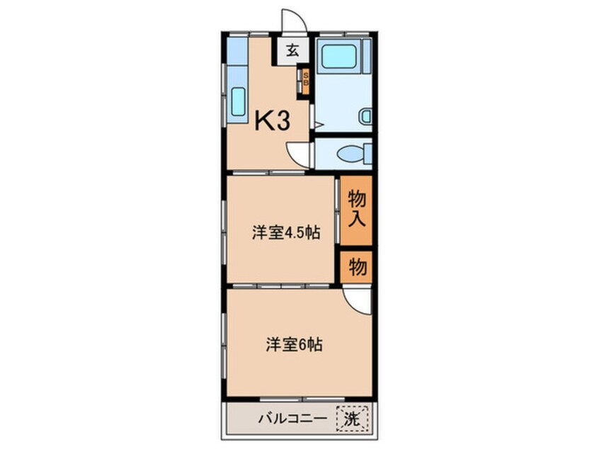 間取図 ハイツ洗足