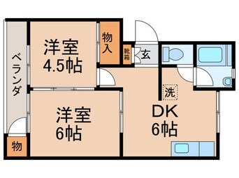 間取図 平和橋コ－ポ