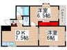 ＪＬＢグランエクリュ南行徳 2DKの間取り