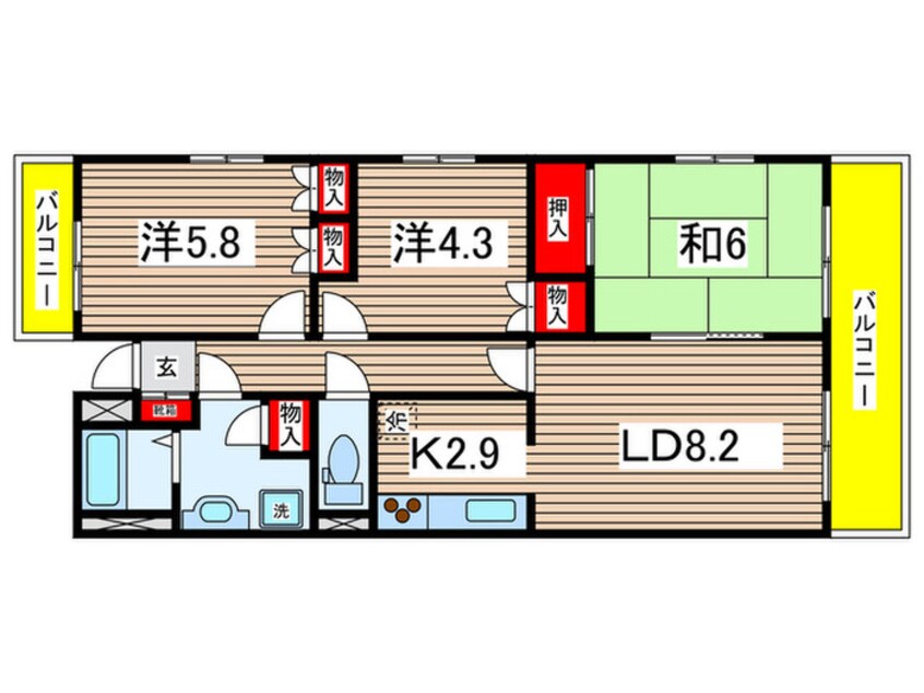 間取図 セントラルハイムＫＡＴＯ