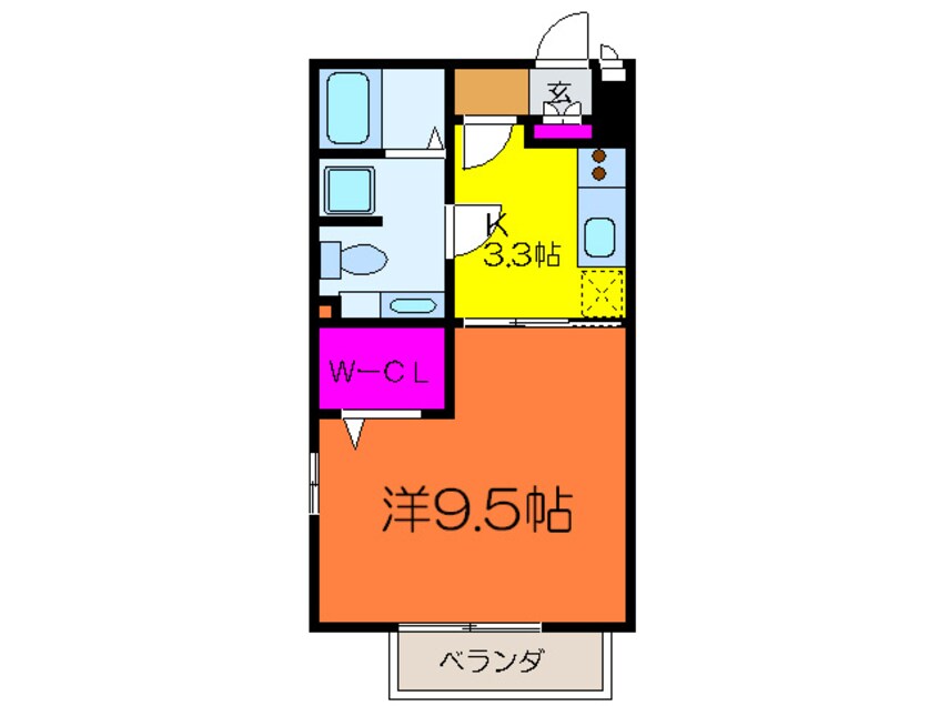 間取図 モナリエ春日Ⅰ