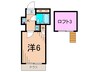フェリス中野 1Kの間取り