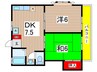 小林ハイツ 2DKの間取り
