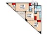 ﾗｲｵﾝｽﾞﾏﾝｼｮﾝ吾妻橋（１１０５） 2LDK+Sの間取り