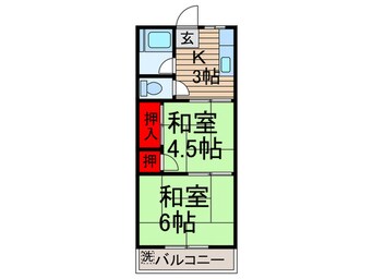間取図 ニュ－石井コ－ポ