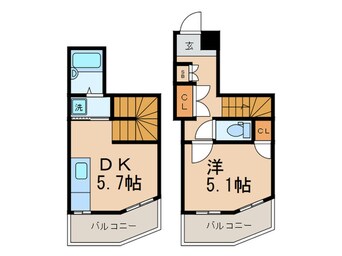 間取図 ドミル・チエ(302)