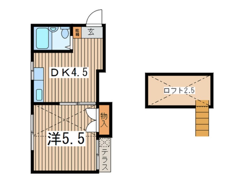 間取図 リベルダージ秦野