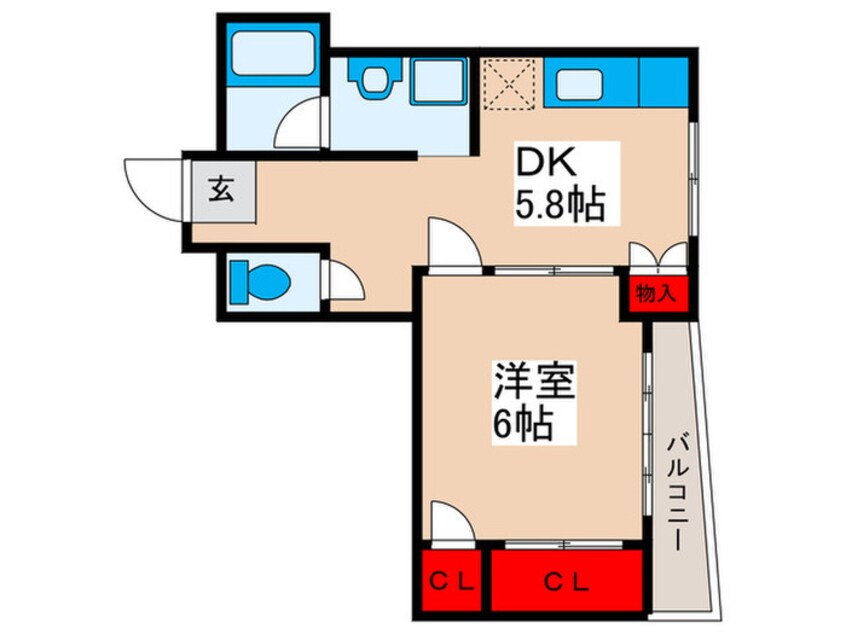 間取図 阿川マンション(302)