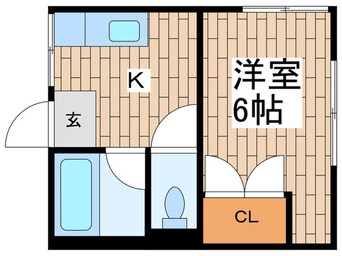 間取図 シティハイムウエスト