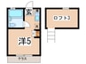 ピュアハウスSINWA 1Rの間取り