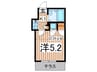 さざ波ハウス 1Kの間取り