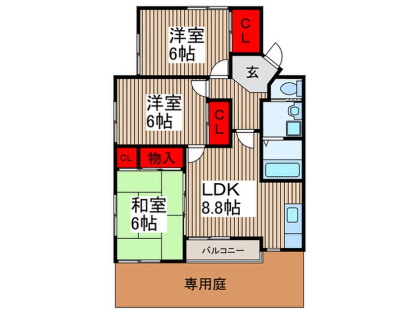 間取図 所沢グリーンハイツ