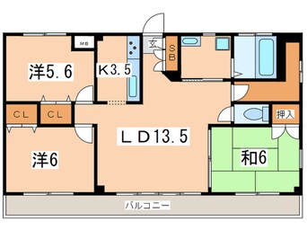 間取図 ファ－ストシティ－ハウス