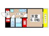 リッツコ－ト西船橋 1Kの間取り