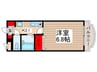 リッツコ－ト西船橋 1Kの間取り