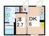 Comfair菊川 1DKの間取り