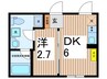 Comfair菊川 1DKの間取り