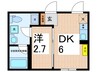 Comfair菊川 1DKの間取り