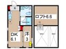 Comfair菊川 1DKの間取り