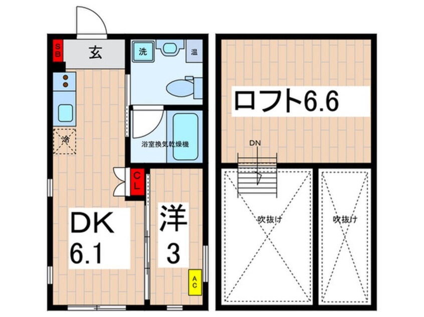 間取図 Comfair菊川