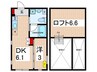 Comfair菊川 1DKの間取り