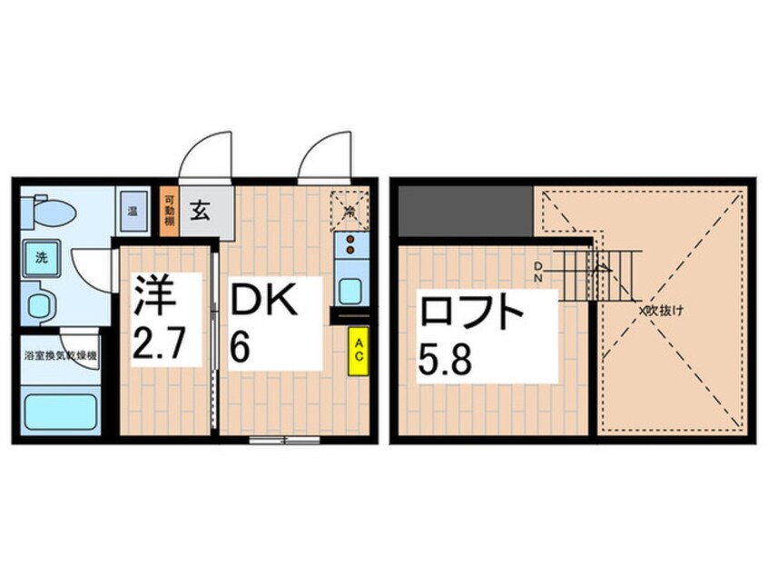 間取図 Comfair菊川