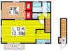 ブランシエル 1LDKの間取り
