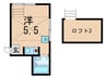 中延ハイツ 1Rの間取り