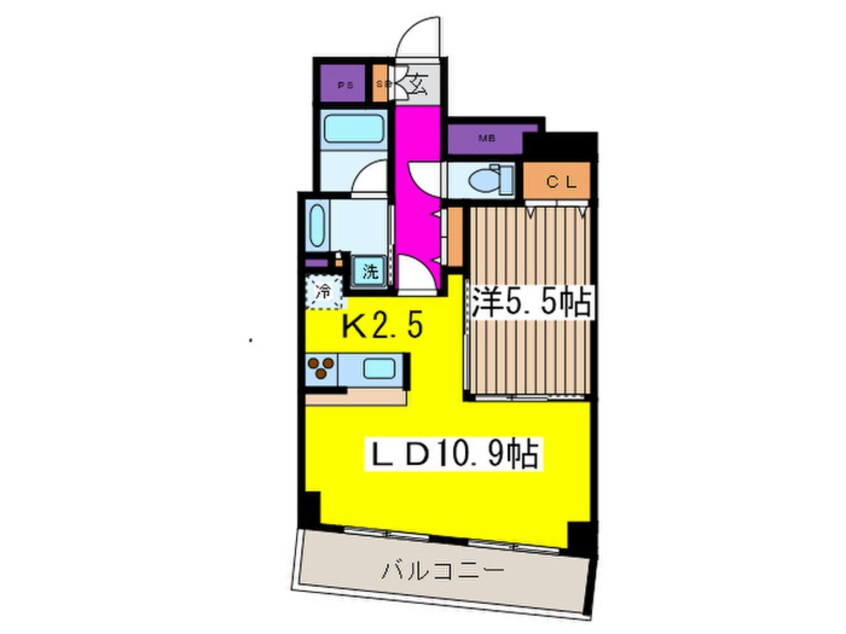 間取図 レジディア日本橋人形町Ⅱ