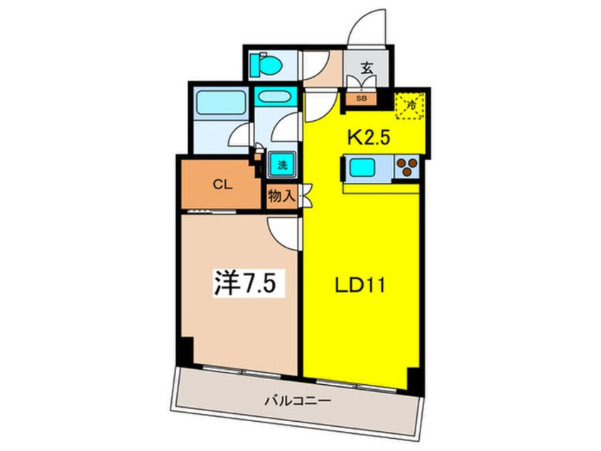 間取図 レジディア日本橋人形町Ⅱ