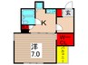 ﾗｲｵﾝｽﾞﾏﾝｼｮﾝ亀有第2（701） 1Kの間取り