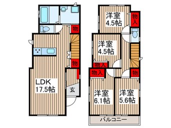 間取図 Kolet上尾向山