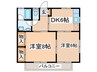 ひまわりコ－ポ 2DKの間取り