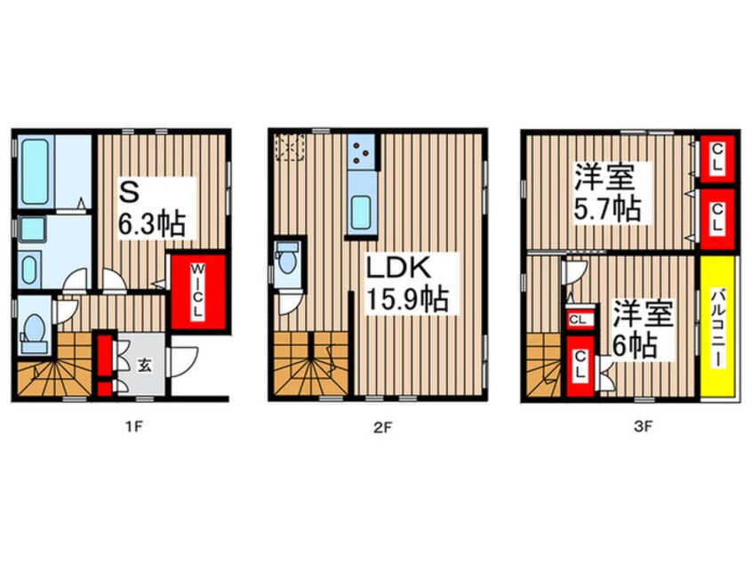 間取図 Kolet原木中山♯06