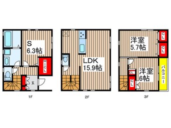 間取図 Kolet原木中山♯06