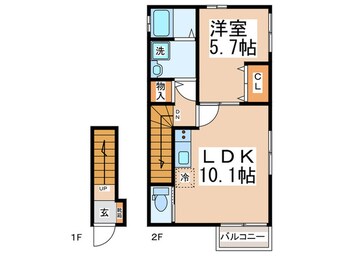 間取図 コーポさわやかＡ