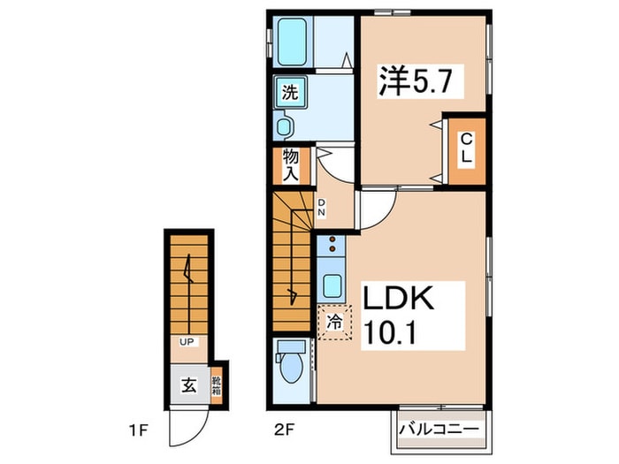 間取り図 コーポさわやかＡ