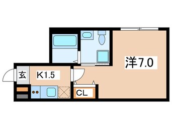 間取図 ベイルーム横須賀衣笠フロント