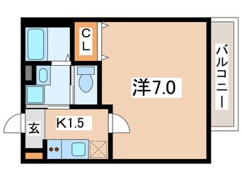 間取図 ベイルーム横須賀衣笠フロント