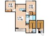 仮）D-ROOM東四つ木B 2LDKの間取り
